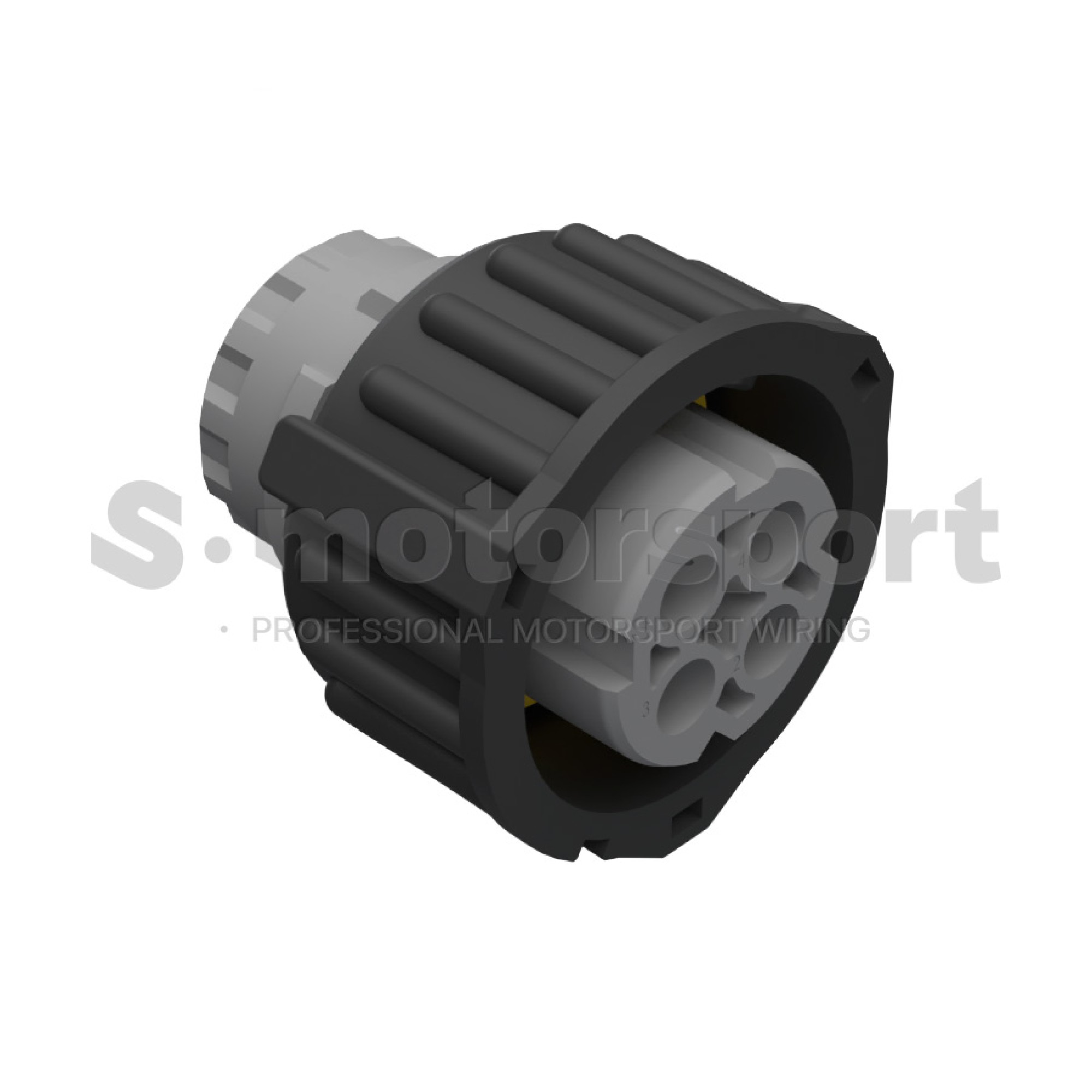 4-х контактный разъем TE AMP | Circular DIN Series | 2-1719434-1 | Socket